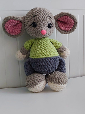 Плетена играчка Мишка