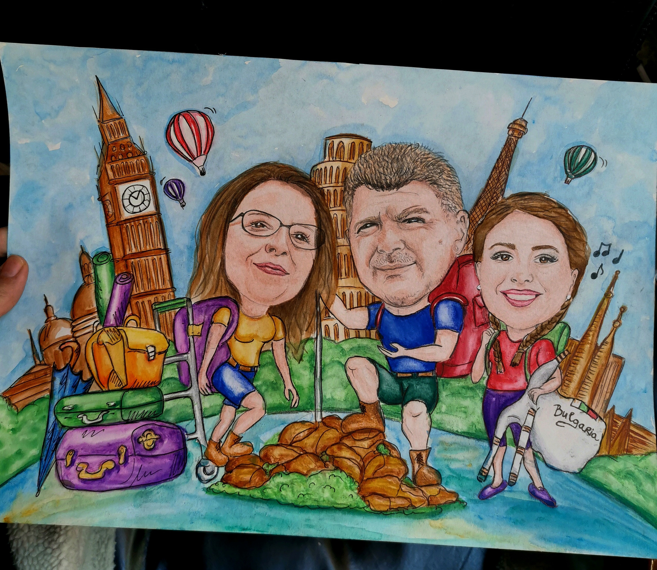Карикатура, шарж по снимка - Handmasters.bg