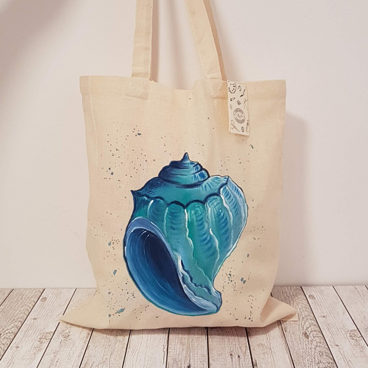 Рисувана текстилна торба \"Рапан\" - Handmasters.bg