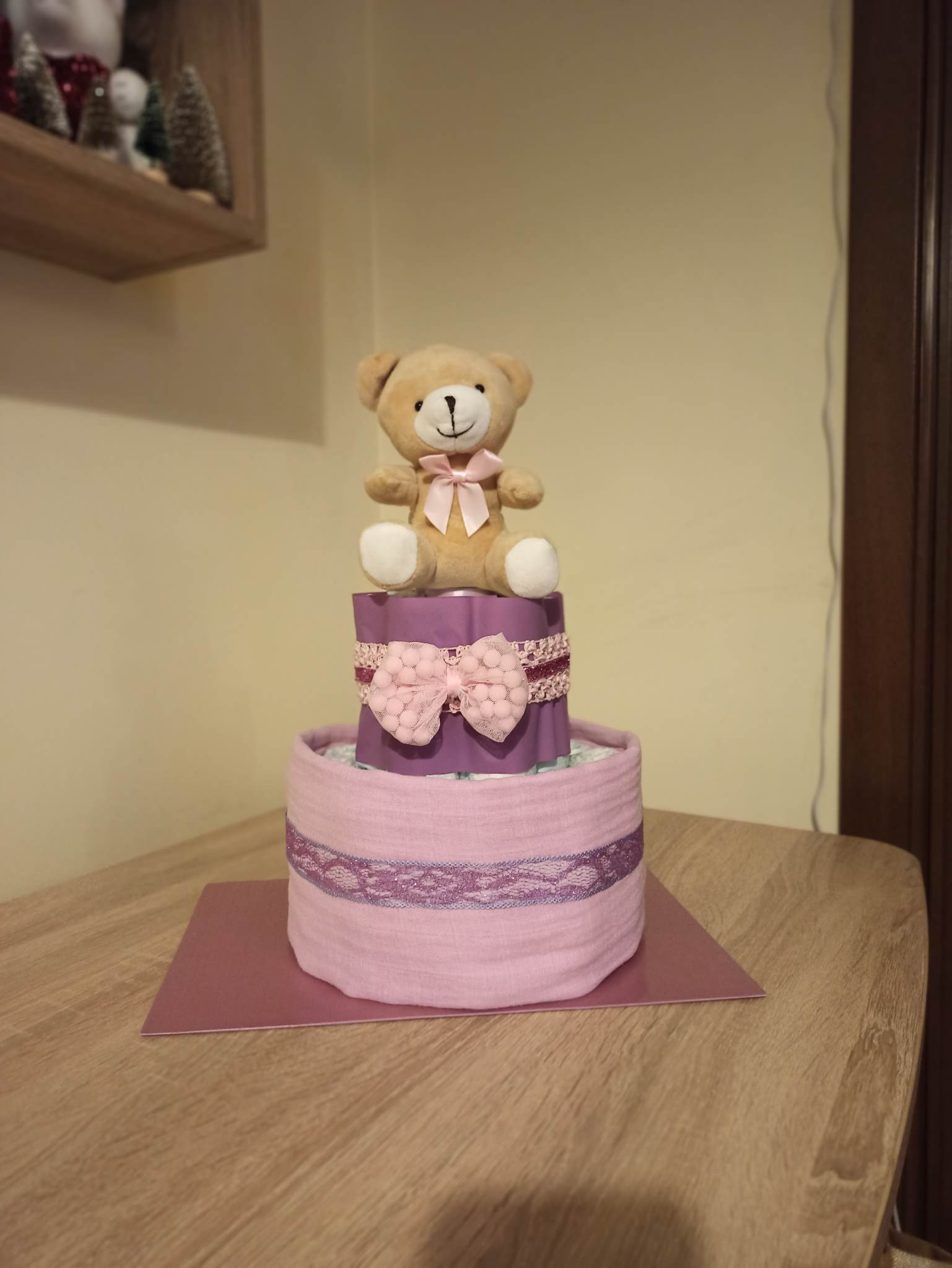 Торта от памперси "Teddy Bear'' - Handmasters.bg