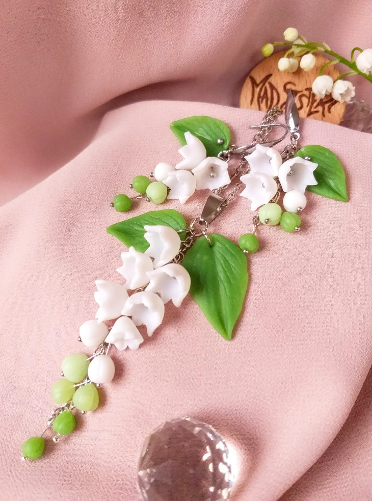 💖Момина сълза💖 Комплект обеци и колие💖 - Handmasters.bg